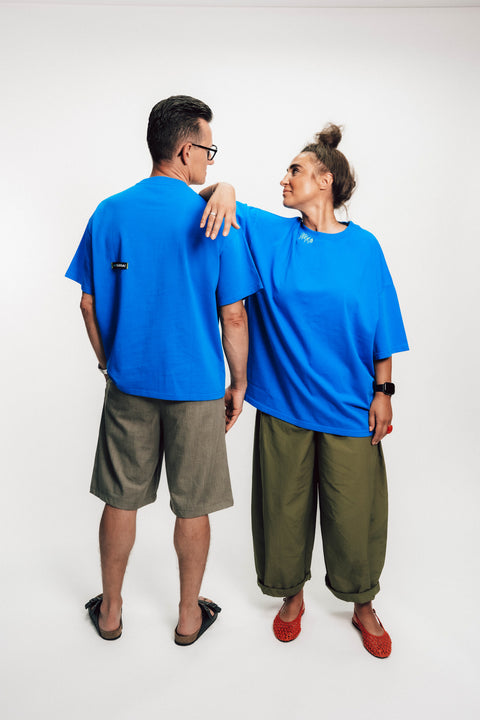 T-SHIRT BLUE OVERSIZED
