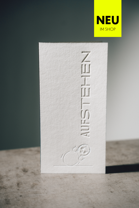 PREMIUM CARD "AUFSTEHEN"