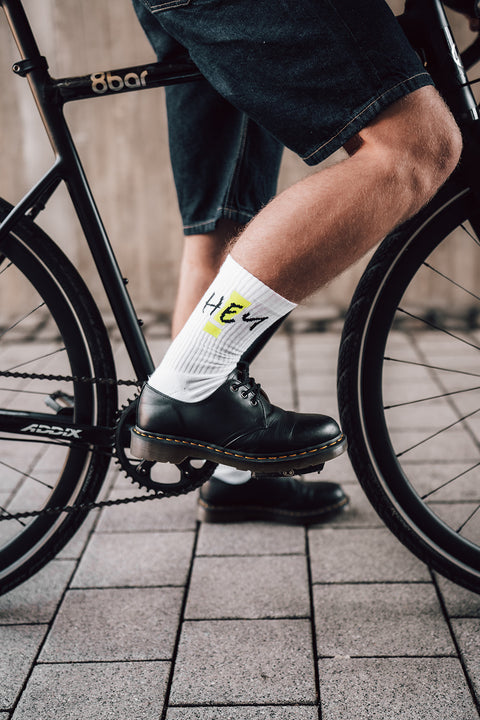 HEY SOCKS WHITE - 3er Bundle