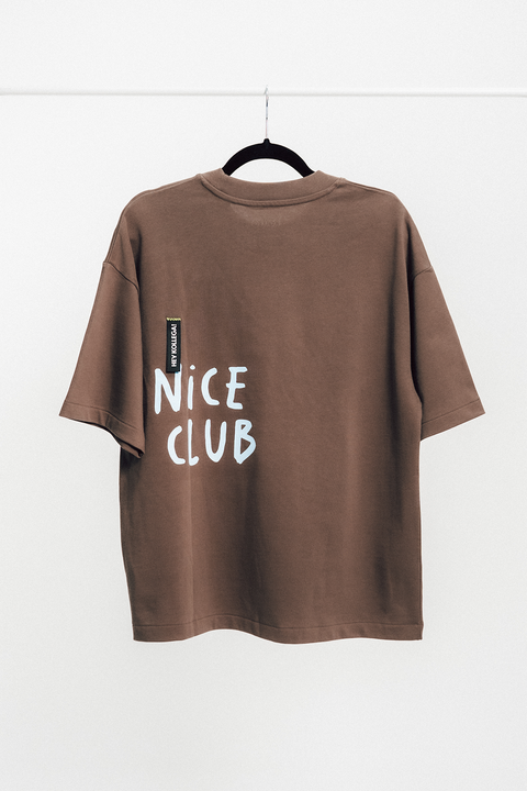 T-SHIRT MOCCA OVERSIZED