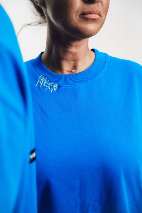 T-SHIRT BLUE OVERSIZED