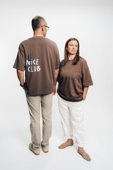 T-SHIRT MOCCA OVERSIZED